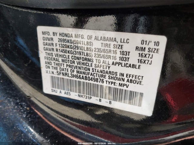 Honda Odyssey Ex-l