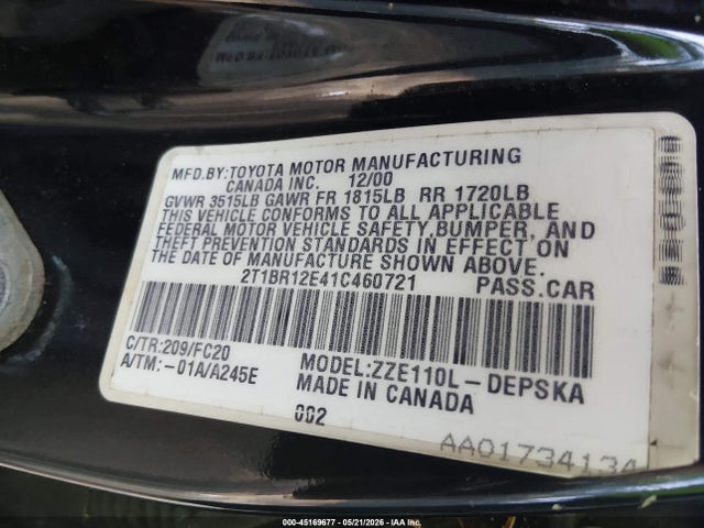 Toyota Corolla S