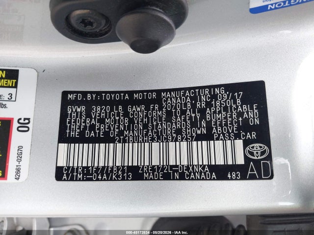 Toyota Corolla Le
