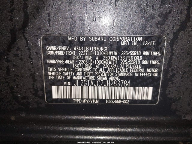 Subaru Crosstrek 2.0i Limited