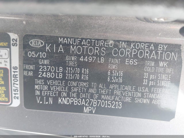 Kia Sportage Lx