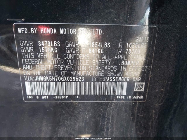 Honda Fit Ex