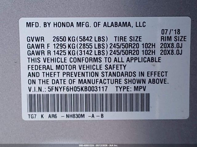 Honda Pilot Elite