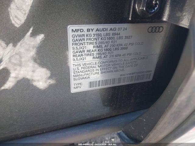 Audi Sq Prestige Tfsi Quattro Tiptronic