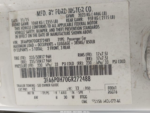 Ford Fusion Se
