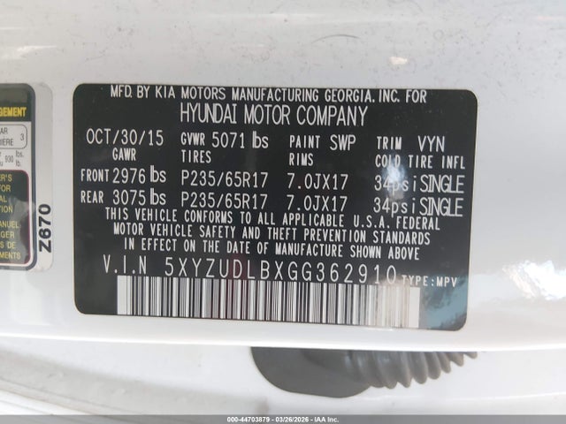 Hyundai SANTA FE 2.4l