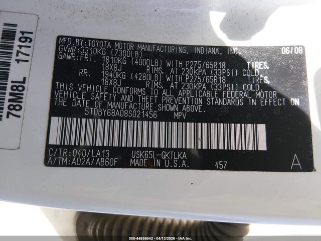 Toyota Sequoia Limited 5.7l V8