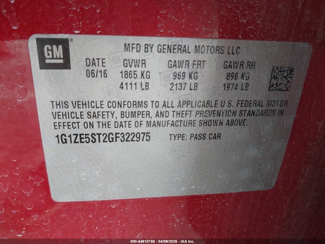 Chevrolet Malibu 1lt
