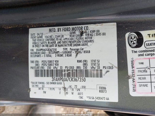 Ford Fusion Sel
