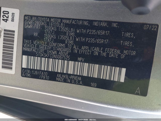 Toyota Sienna Le
