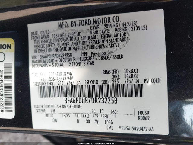 Ford Fusion Se
