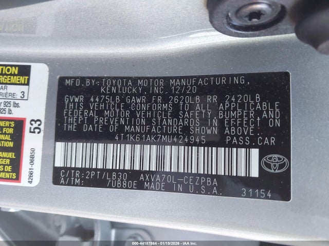 Toyota Camry Xse