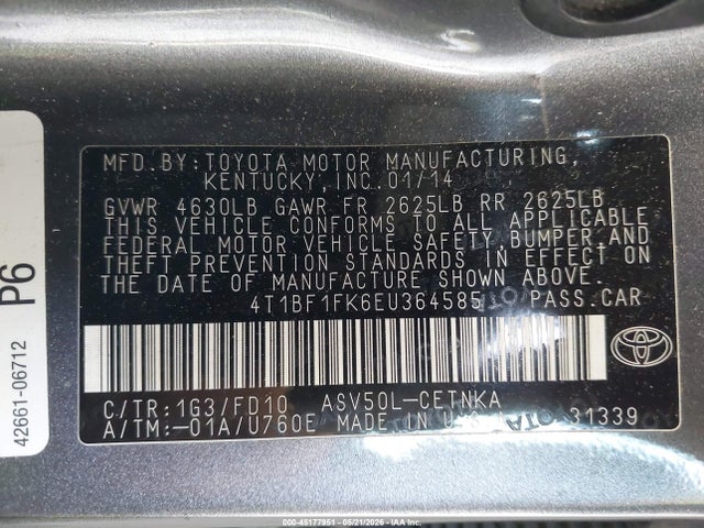 Toyota Camry Le