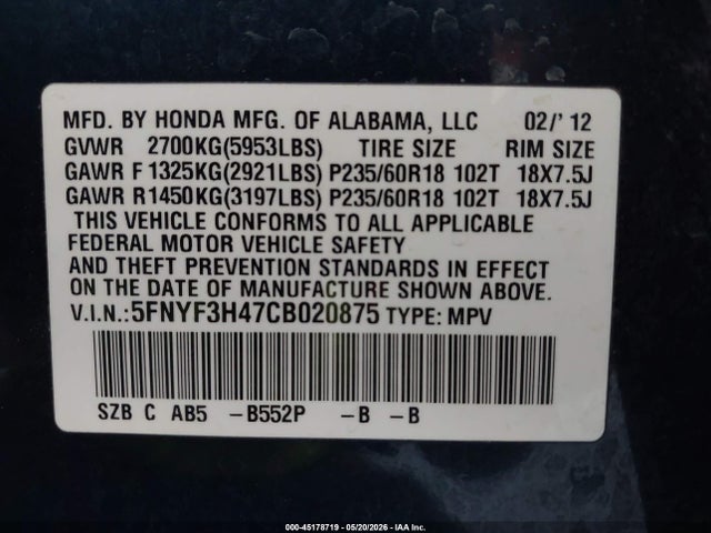 Honda Pilot Ex