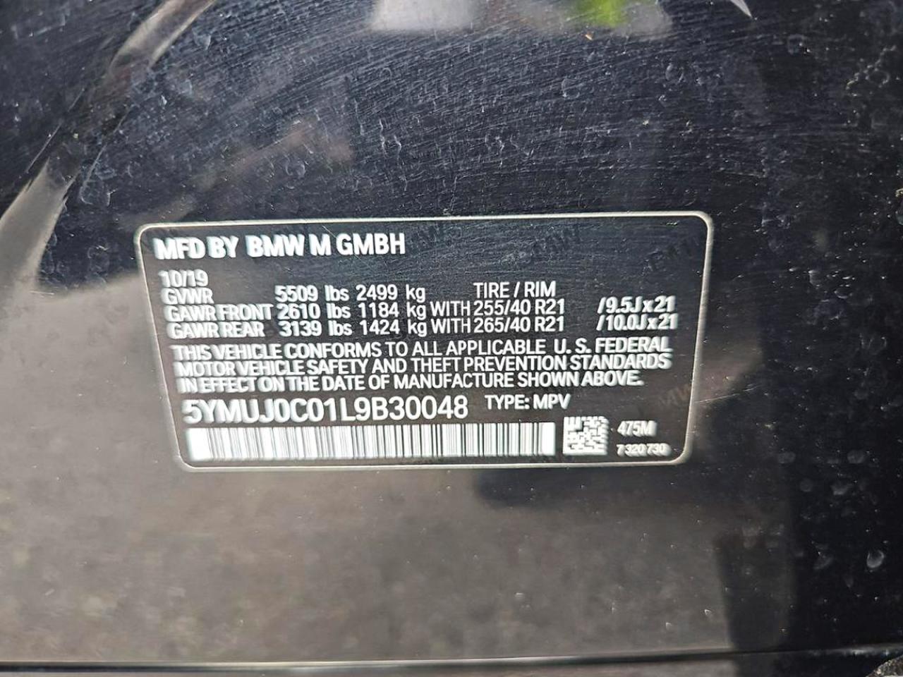 BMW X Series M Competition