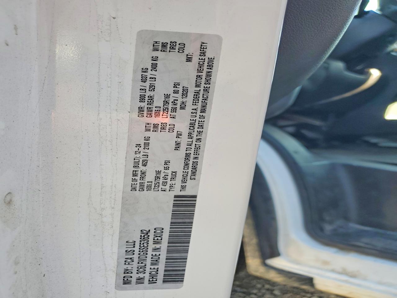 Ram Promaster 2500 High