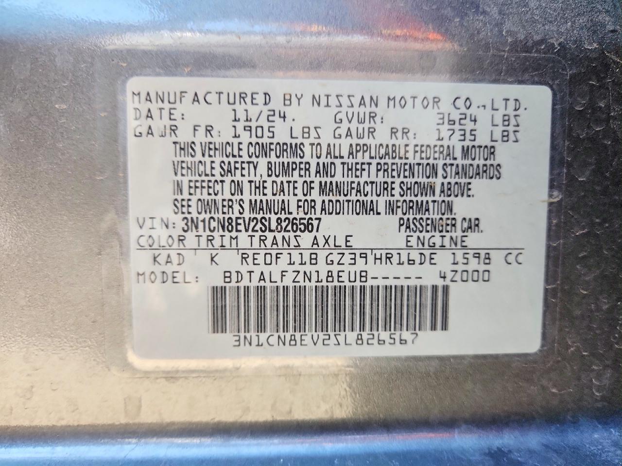 Nissan Versa Sv