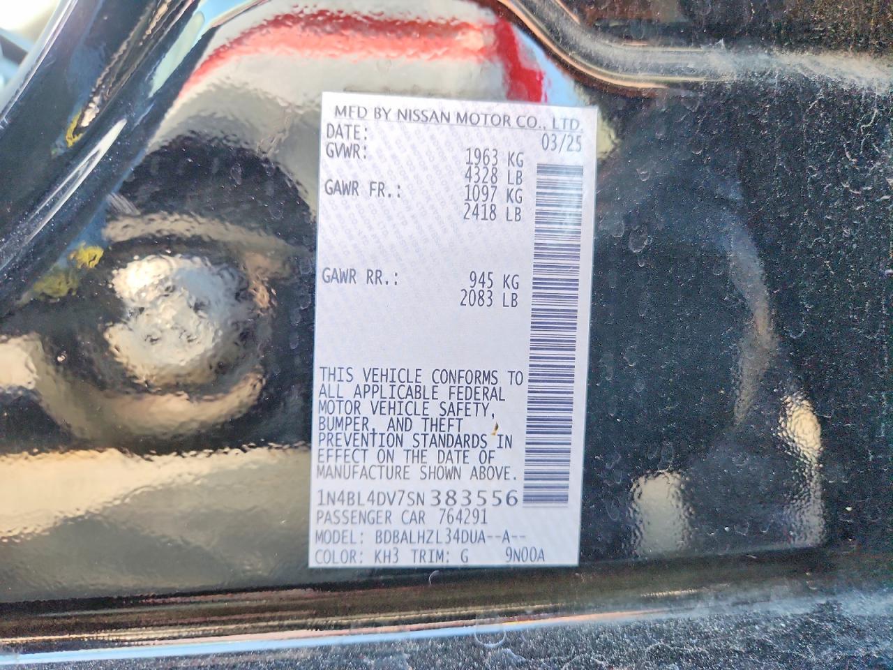 Nissan Altima Sv