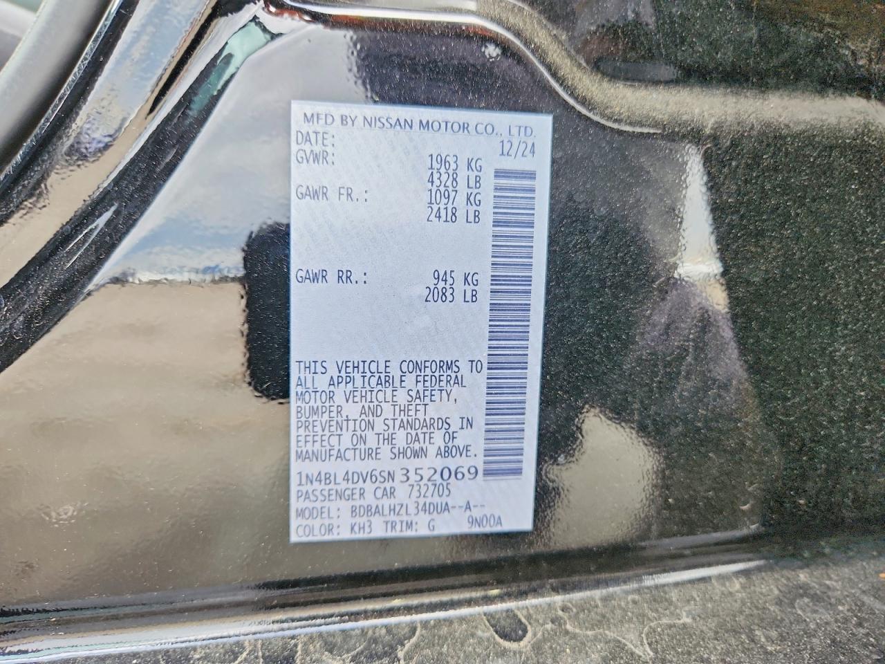 Nissan Altima Sv