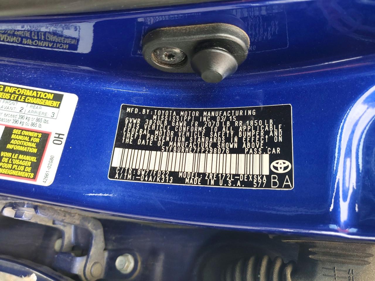 Toyota Corolla S Plus