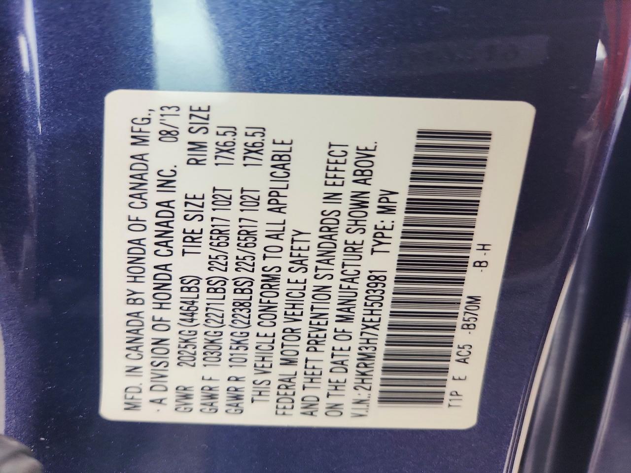 Honda Crv Exl