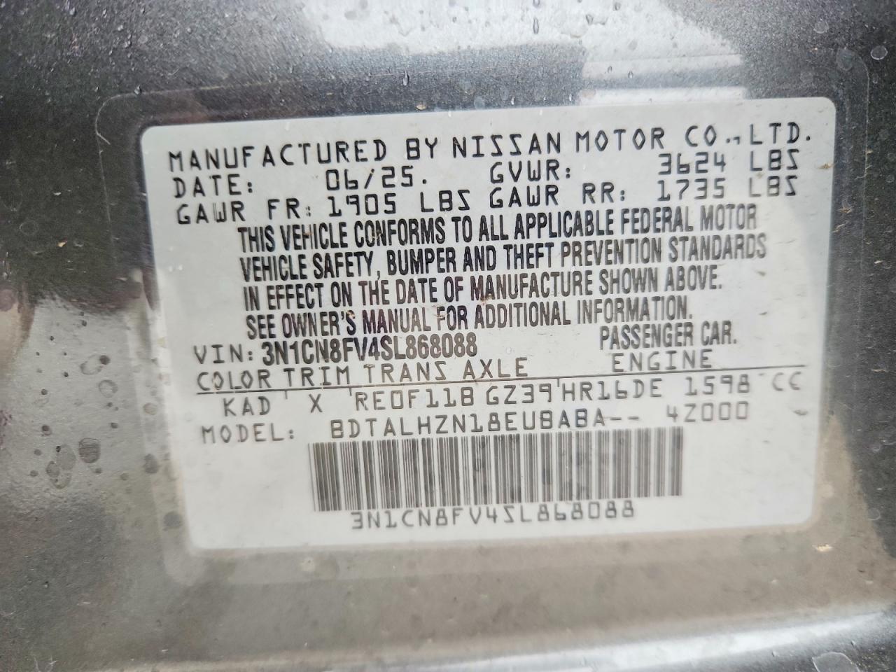 Nissan Versa Sr