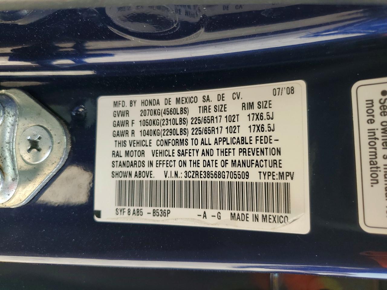 Honda Crv Ex