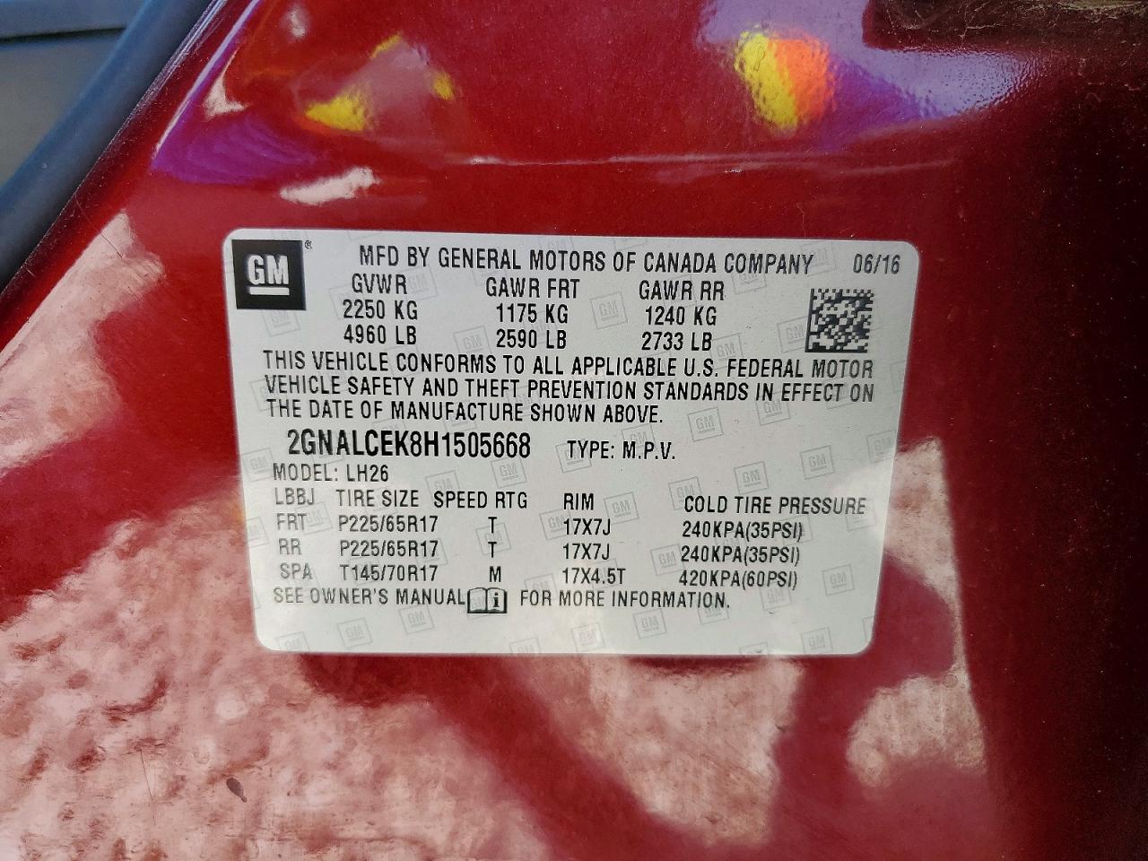 Chevrolet Equinox Lt