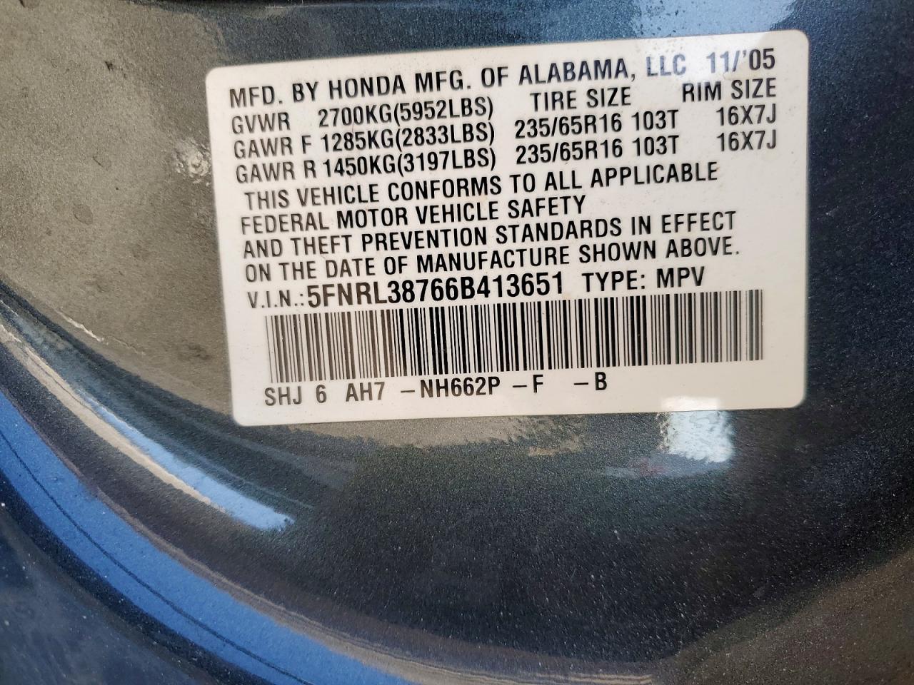 Honda Odyssey Exl