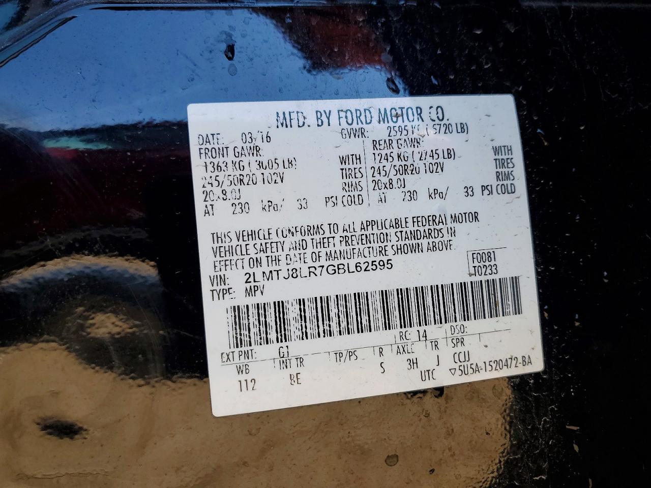 Lincoln MKX Reserve