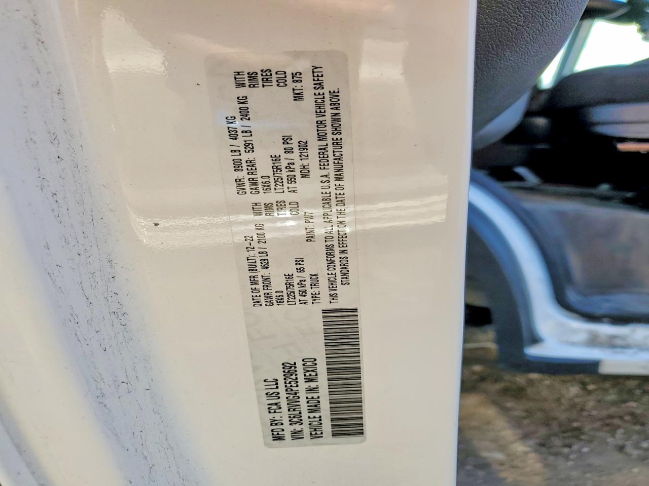 Ram Promaster 2500 Standard