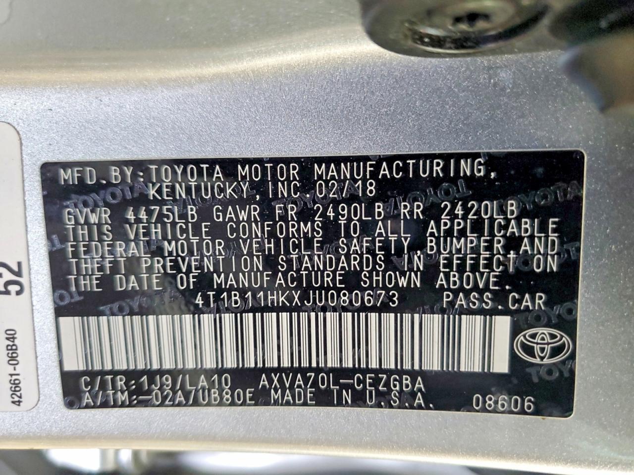 Toyota Camry Xle