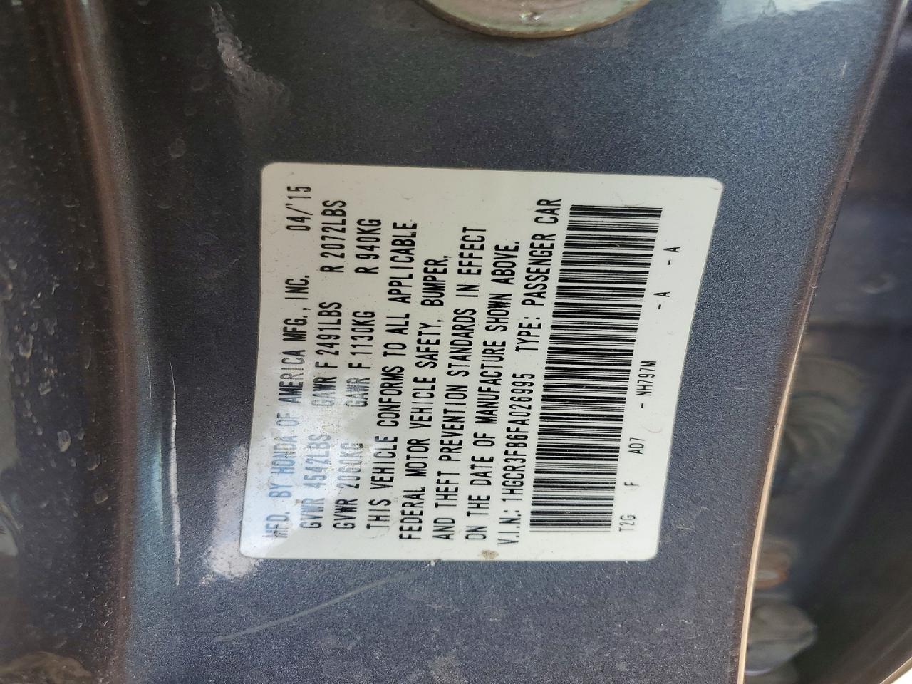 Honda Accord Exl