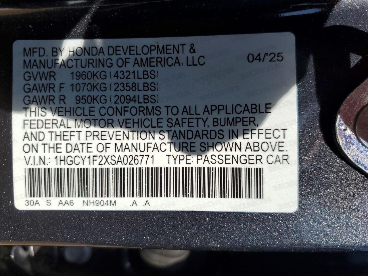 Honda Accord Lx