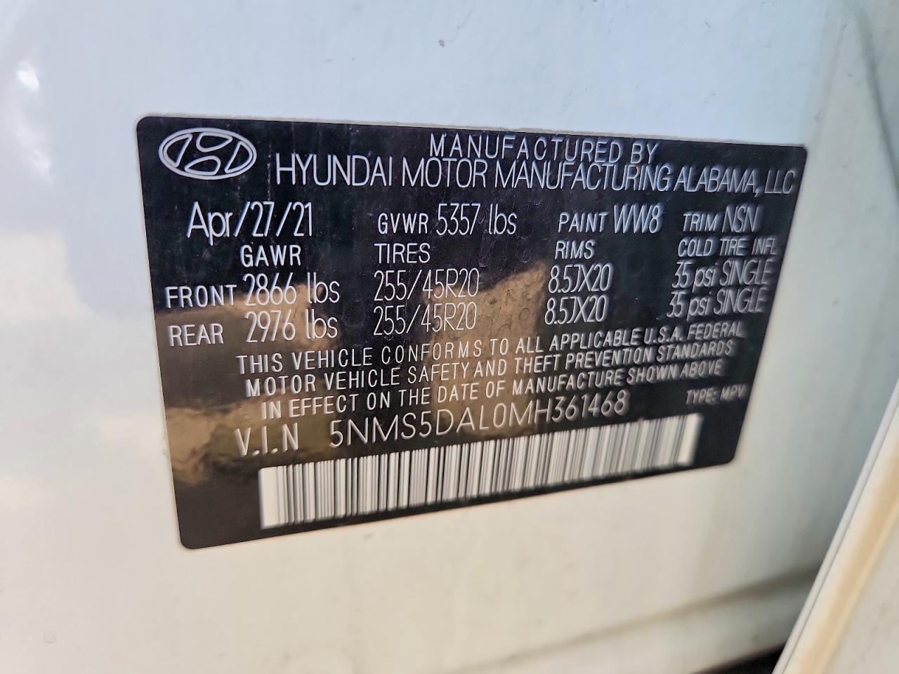 Hyundai SANTA FE Calligraphy