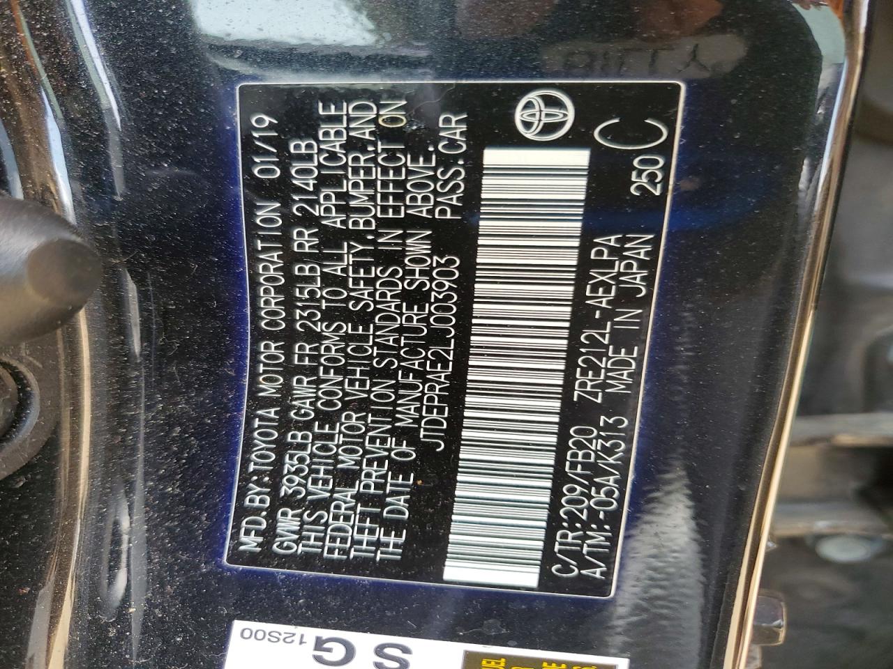 Toyota Corolla Le