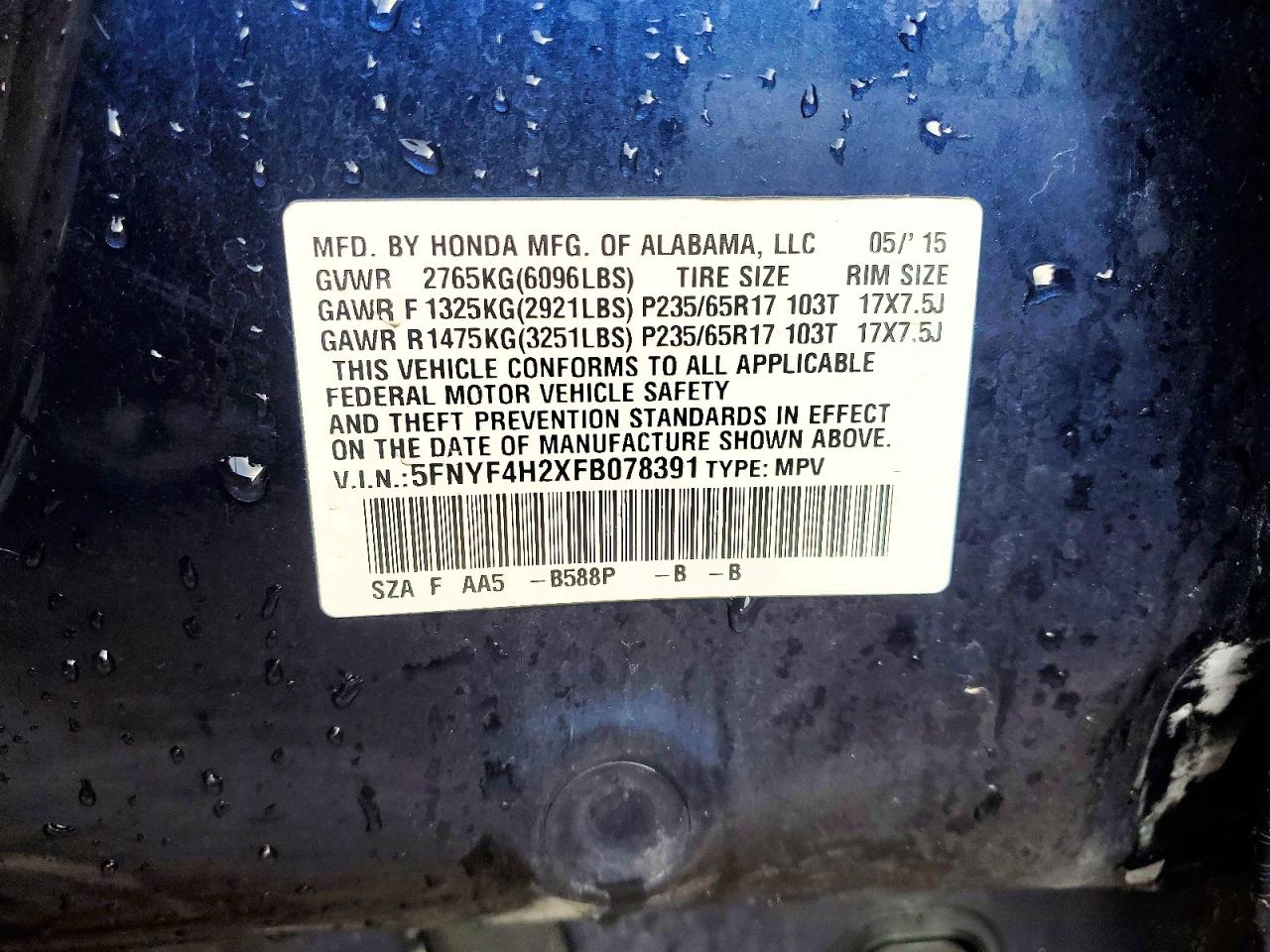 Honda Pilot Lx