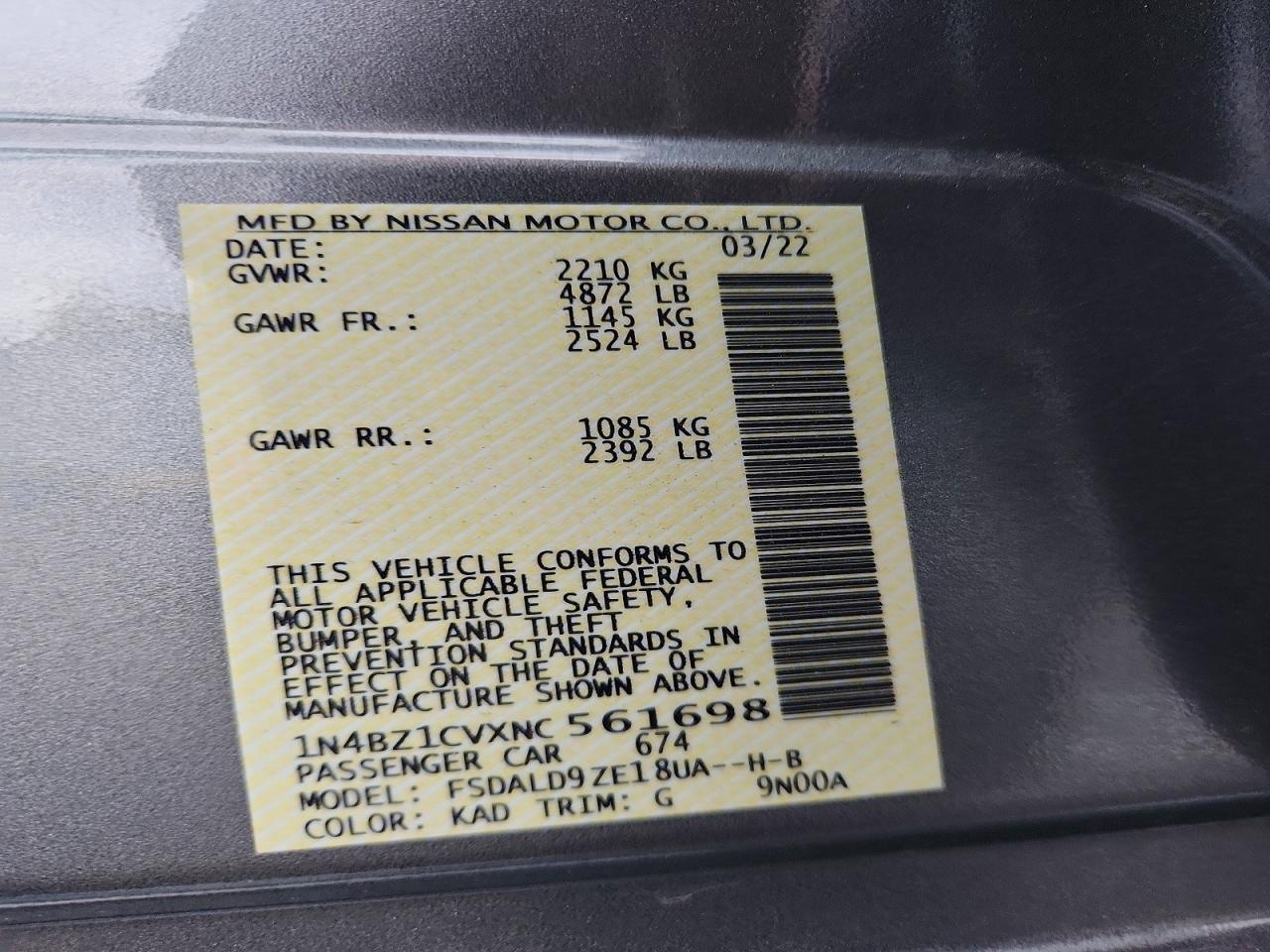 Nissan LEAF Sv Plus