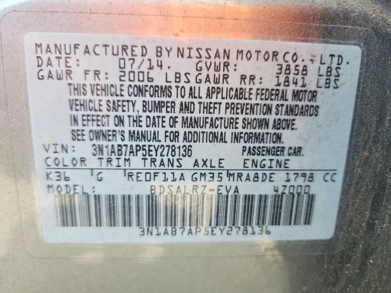 Nissan Sentra Sr