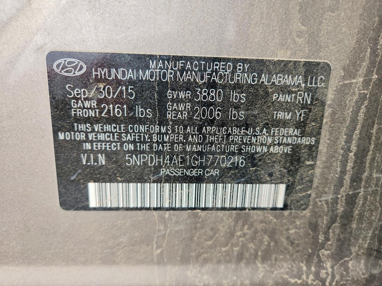 Hyundai ELANTRA Value Edition