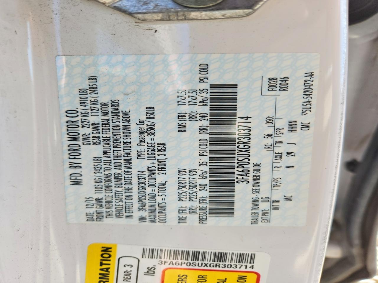 Ford Fusion Titanium Phev