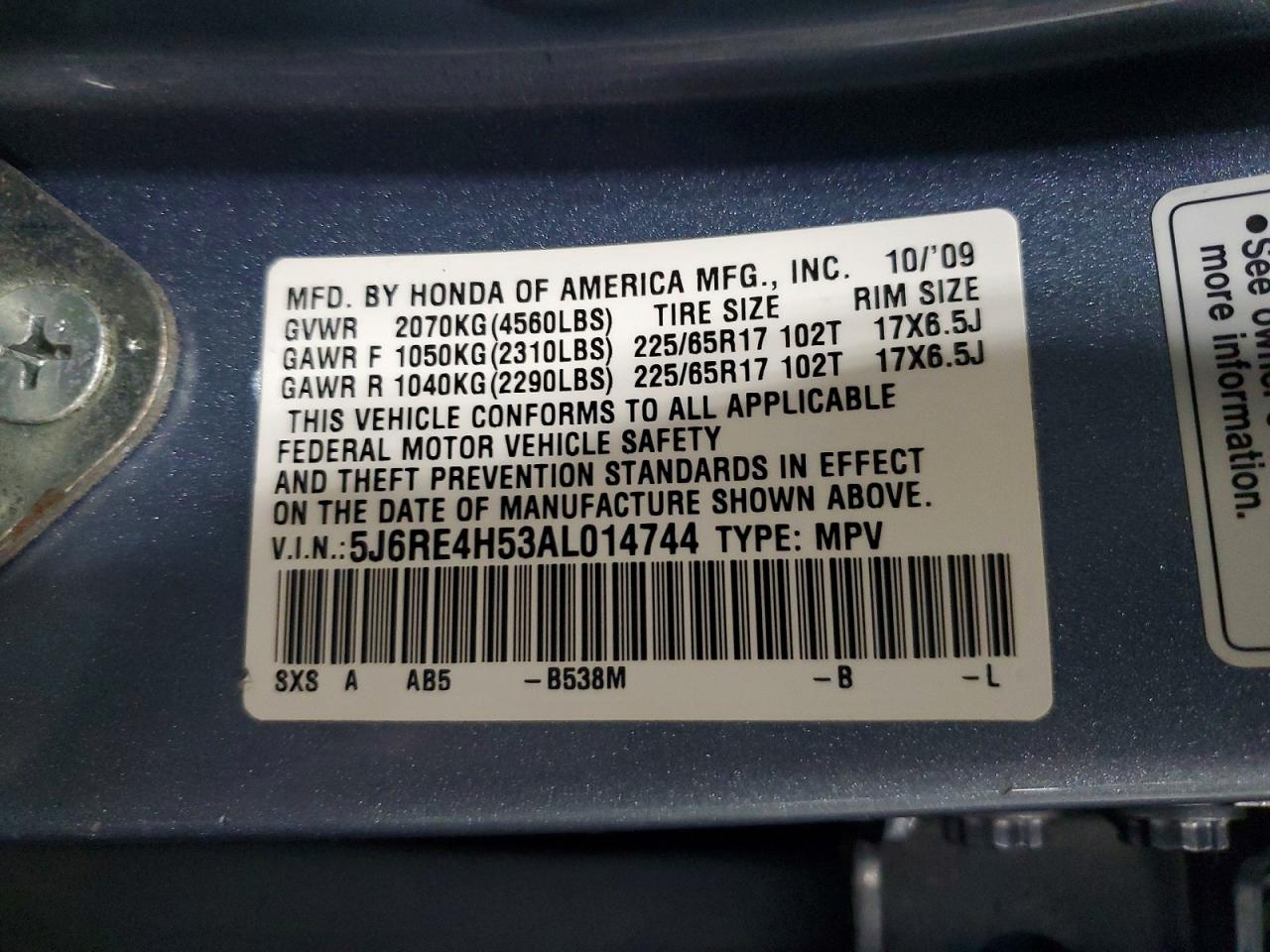 Honda Crv Ex