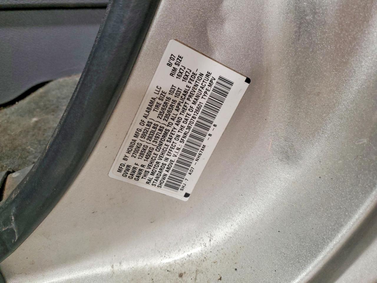 Honda Odyssey Exl