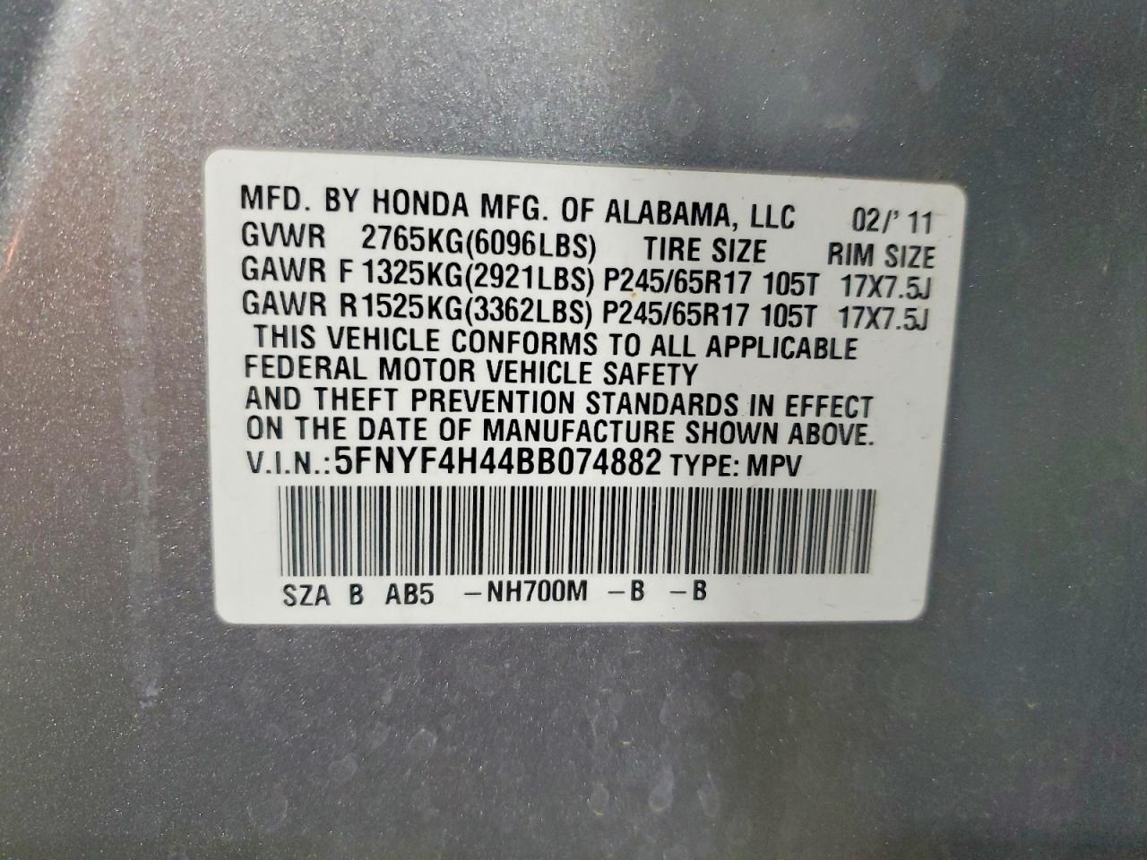 Honda Pilot Ex