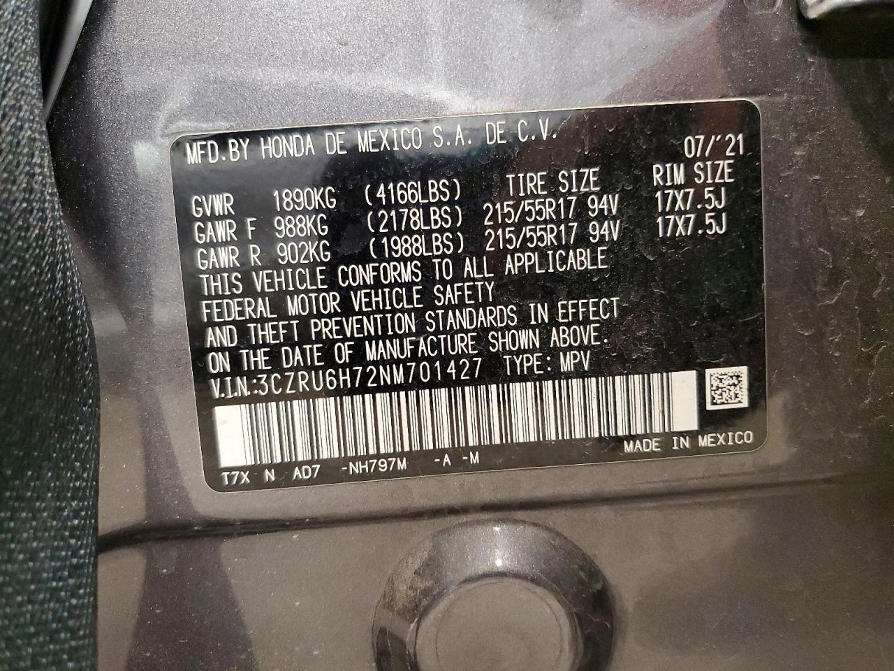 Honda HR-V Exl