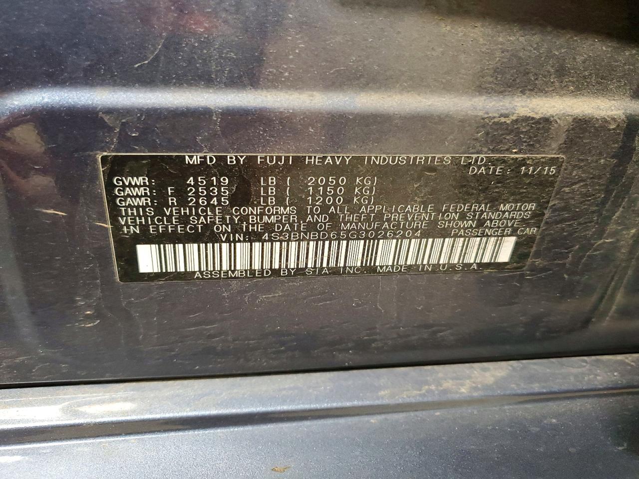 Subaru Legacy 2.5i Premium