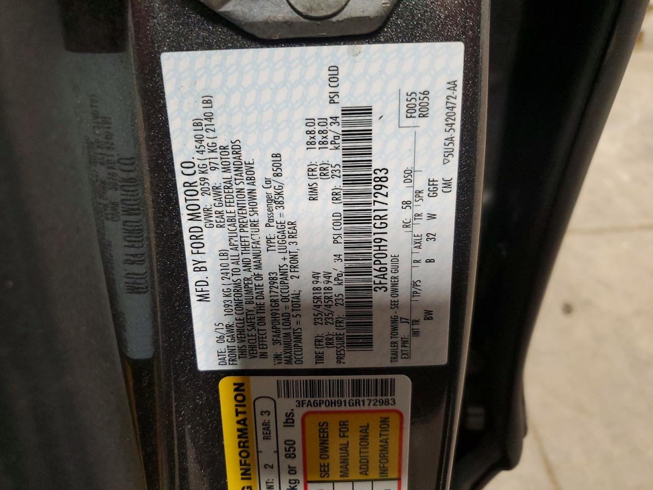 Ford Fusion Se