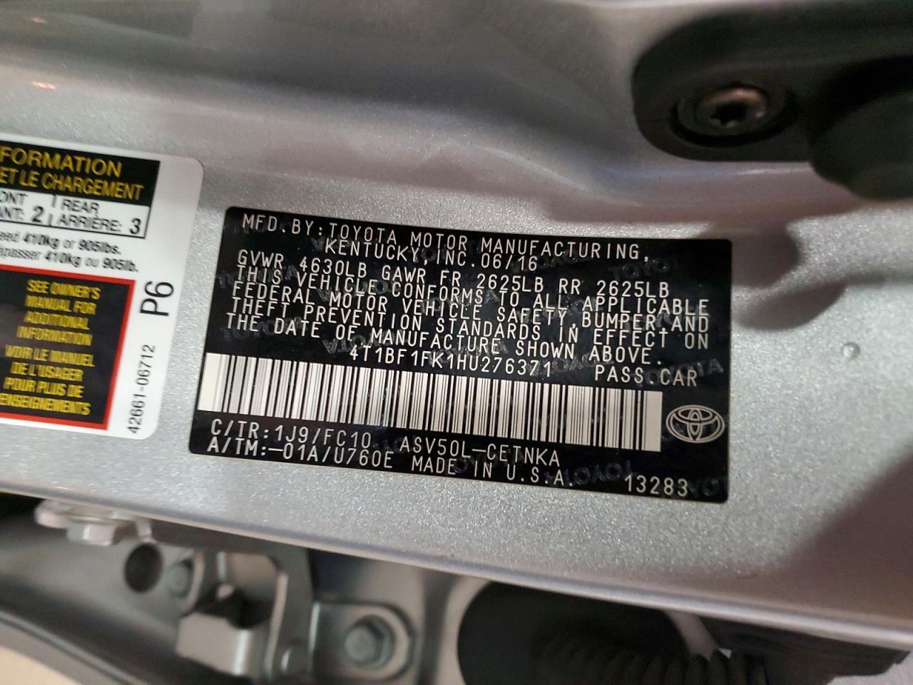 Toyota Camry Le