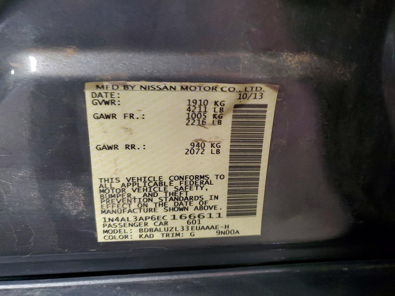 Nissan Altima 2.5 Sv