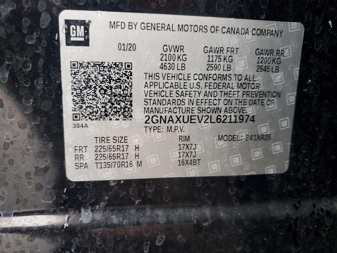 Chevrolet Equinox Lt